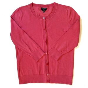 Talbots Cardigan Sweater Salmon Pink SP Small Petite